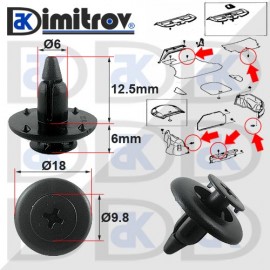 Щипка тапицерия багажник Toyota Avensis Cariana E Щипка тапицерия багажник Toyota Avensis Cariana E