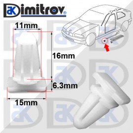 Щипка лайстна врата BMW 3 (E21/E30/E36) 7 (E23) Щипка лайстна врата BMW 3 (E21/E30/E36) 7 (E23)