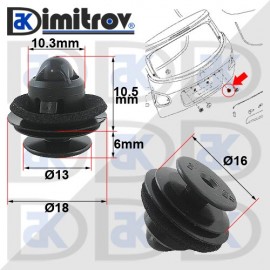 Щипка багажник Nissan Qashqai / Qashqai+2 Щипка багажник Nissan Qashqai / Qashqai+2