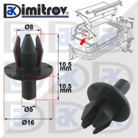 Щипка багажник VW Golf Jetta Polo Vento Щипка багажник VW Golf Jetta Polo Vento