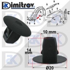 Щипка подкалник Honda Accord Civic CR-V FR-V Jazz Odyssey Щипка подкалник Honda Accord Civic CR-V FR-V Jazz Odyssey