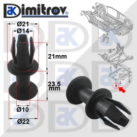 Щипка капак под двигател Audi A4 A5 A6 A7 Q5 Щипка капак под двигател Audi A4 A5 A6 A7 Q5