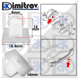 Щипка подкалник лайстна вратa BMW MINI Rolls Royce Щипка подкалник лайстна вратa BMW MINI Rolls Royce