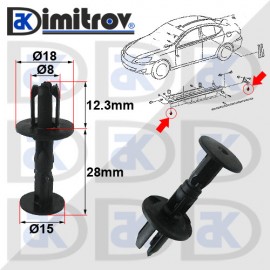 Щипка праг Toyota Lexus