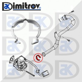 Скоба EGR клапан Volvo C30 S40 S80 V50 V70 