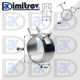 Скоба пружинна Ø 14 mm