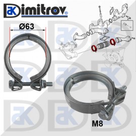 Скоба изпускателна тръба Scania 4-series F-Series K-Series N-Series P-Series G-Series R-Series T-Series