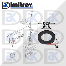 Гумена шайба скорости VW Golf I II Jetta I II Passat Polo Scirocco Transporter III