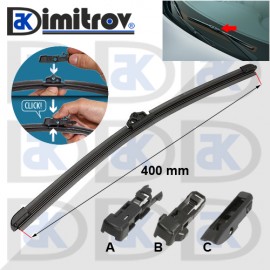 Перо предна чистачка 400 mm Alfa Romeo BMW Citroen DS Fiat Ford Hyundai Nissan Opel Peugeot Renault Seat Skoda VW