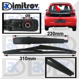 Рамо задна чистачка Citroen C1 Peugeot 108 Toyota Aygo